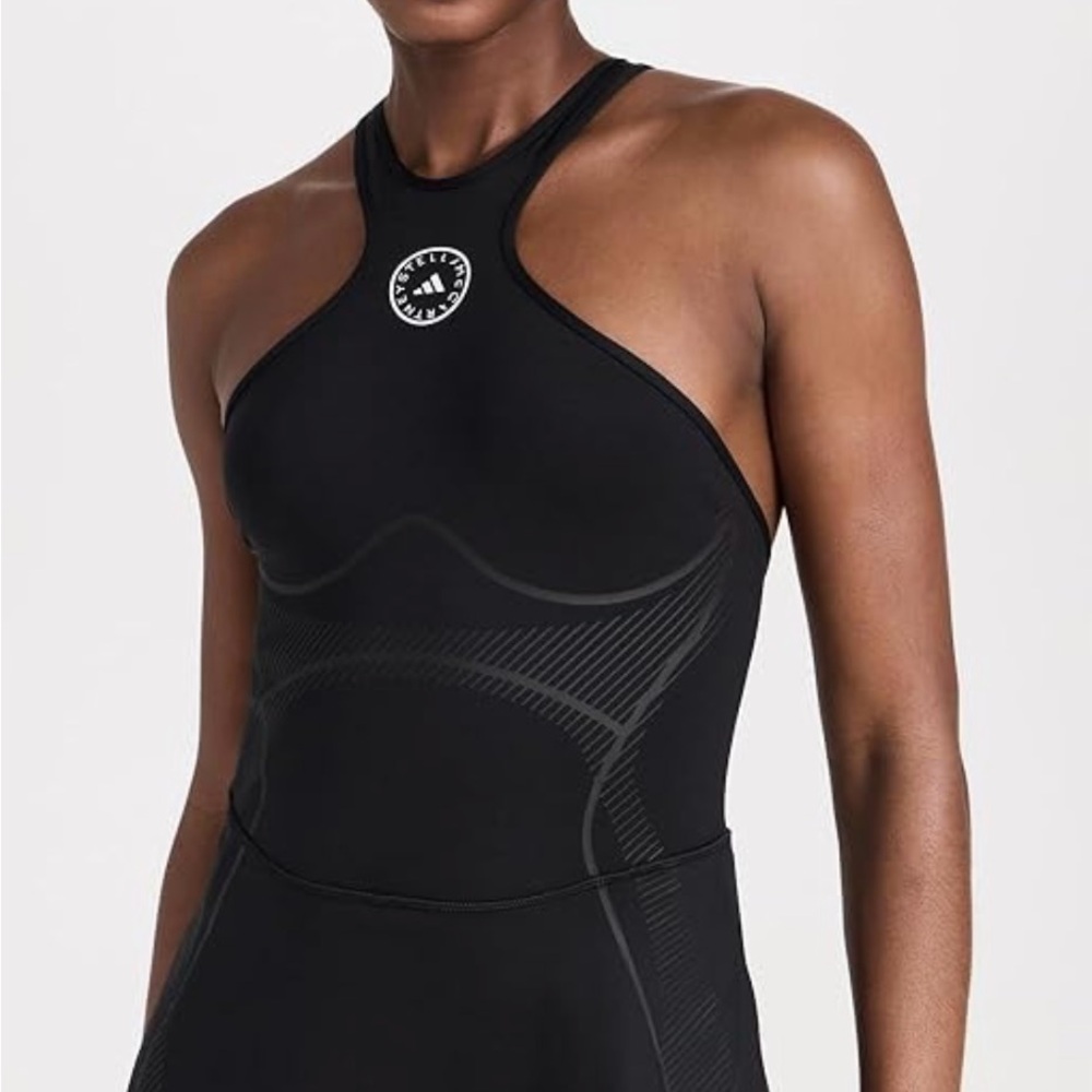 Adidas Women's Black Tennis Dress Stella Mcartney Adidas Picket-ball New